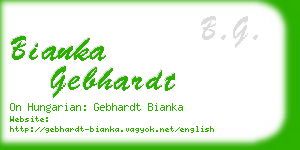 bianka gebhardt business card